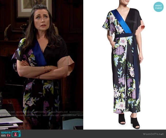 WornOnTV: Quinn’s floral kimono sleeve jumpsuit on The Bold and the ...