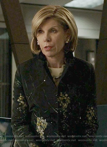 Diane's floral jacket on The Good Fight