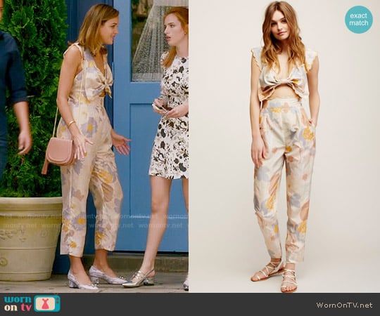 Free People Easy on the Eyes Jumpsuit worn by Cassandra (Georgie Flores) on Famous in Love