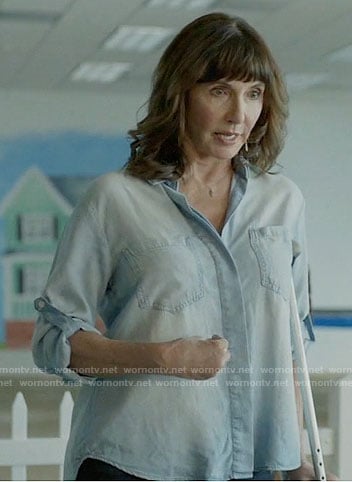 Gail's chambray shirt on Last Man on Earth