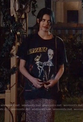Jill's Nirvana t-shirt on The Leftovers