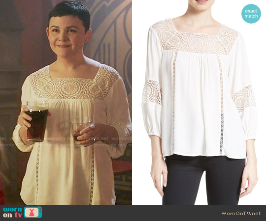 Joie Bellange Blouse worn by Mary Margaret (Ginnifer Goodwin) on Once Upon A Time