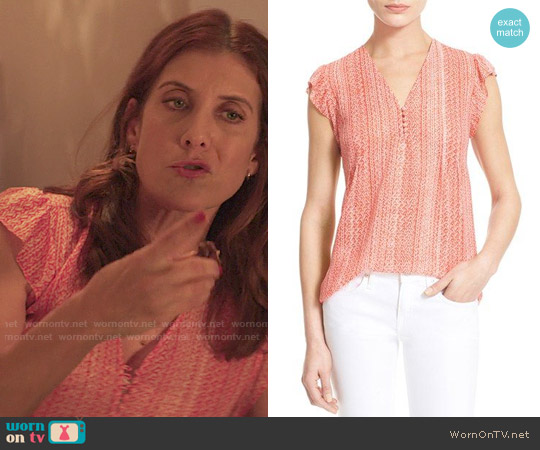 Joie Macy B Top worn by Olivia Baker (Kate Walsh) on 13 Reasons Why