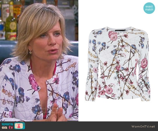 Karen Millen Sakura Cardigan worn by Kayla Brady (Mary Beth Evans) on Days of our Lives