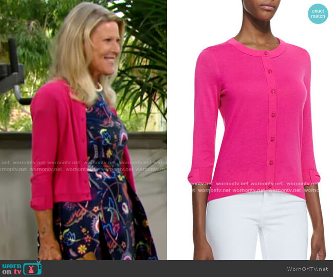 Kate Spade Somerset Cardigan worn by Pamela Douglas (Alley Mills) on The Bold and the Beautiful