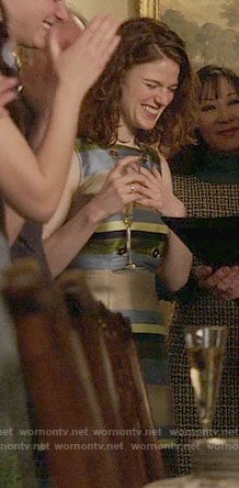 Maia’s striped flashback dress on The Good Fight