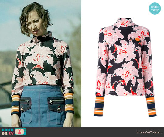 MSGM Floral Print Jumper worn by Carol Pilbasian (Kristen Schaal) on Last Man On Earth