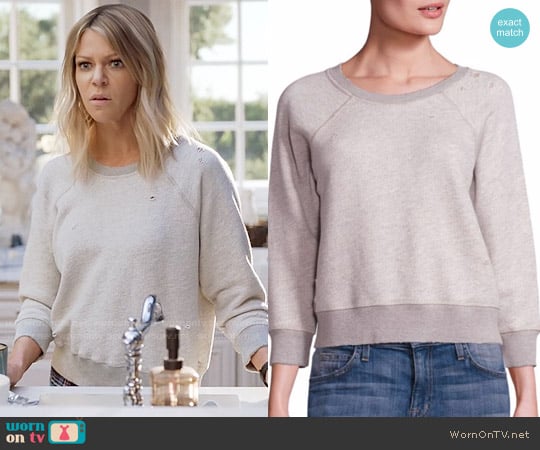 n:Philanthropy Gayla Distressed Sweatshirt worn by Mackenzie Murphy (Kaitlin Olson) on The Mick