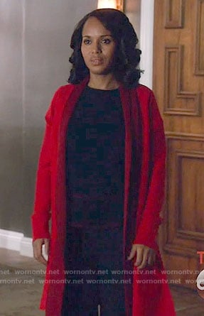 Olivia’s red cardigan on Scandal