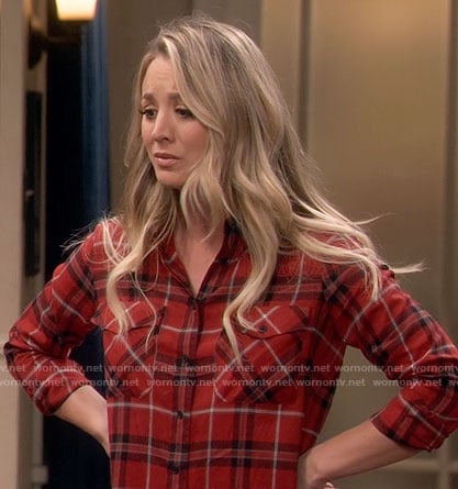 Penny’s red plaid shirt on The Big Bang Theory