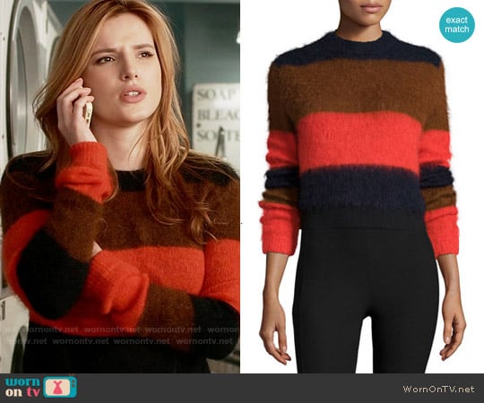 Rag & Bone Petra Striped Sweater worn by Paige Townsen (Bella Thorne) on Famous in Love