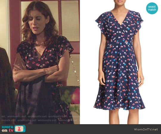 Rebecca Taylor Sakura Dress worn by Olivia Baker (Kate Walsh) on 13 Reasons Why