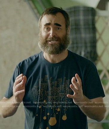 Tandy’s city lights graphic tee on Last Man on Earth