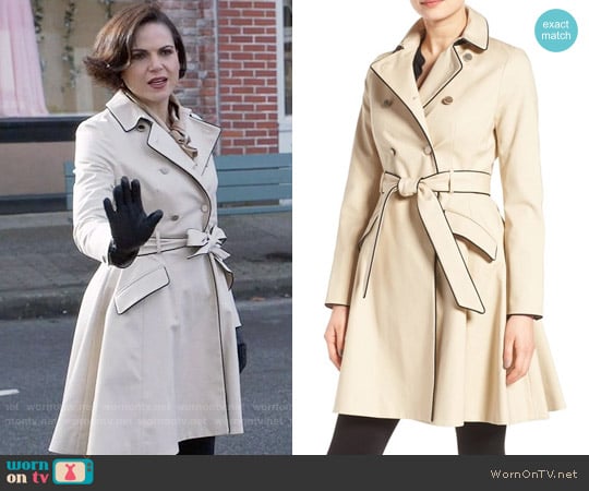 Ted Baker Gilliy Trench Coat worn by Regina Mills (Lana Parrilla) on Once Upon A Time