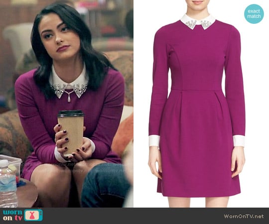 WornOnTV: Veronica’s purple dress with embellished collar on Riverdale ...