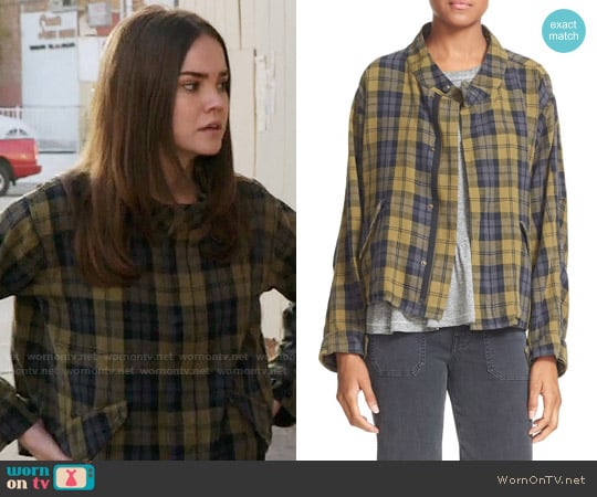 The Great Plaid Jacket worn by Callie Jacob (Maia Mitchell) on The Fosters