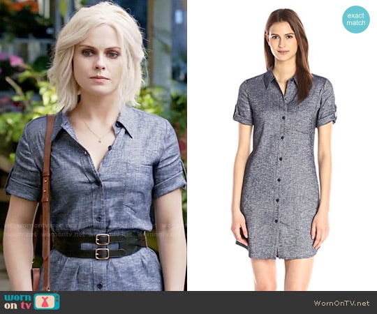 Theory Mayvine Shirtdress in Deep Denim worn by Liv Moore (Rose McIver) on iZombie