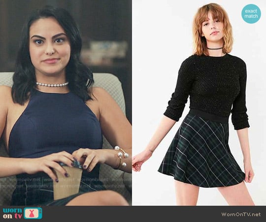 Urban Outfitters BDG Tai Plaid Circle Skirt worn by Veronica Lodge (Camila Mendes) on Riverdale