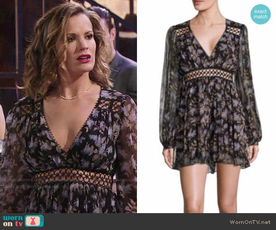 Zimmermann Stranded Empire Waist Silk Romper worn by Chelsea Lawson (Melissa Claire Egan) on The Young and the Restless