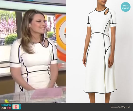 Contrast Trim Dress by Alexander Wang worn by Savannah Guthrie on Today