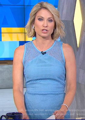 Amy’s blue lace dress on Good Morning America