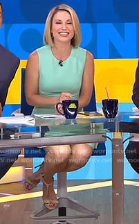 Amy’s green sleeveless dress on Good Morning America