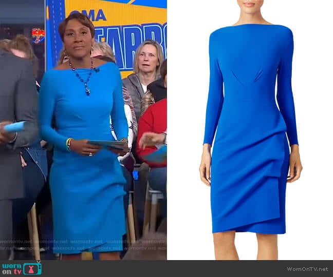 Cassandre Sheath Dress by La Petite Robe di Chiara Boni worn by Robin Roberts on Good Morning America