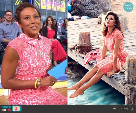 Eva Mendes Collection Jovanna Dress by New York & Company worn by Robin Roberts on Good Morning America