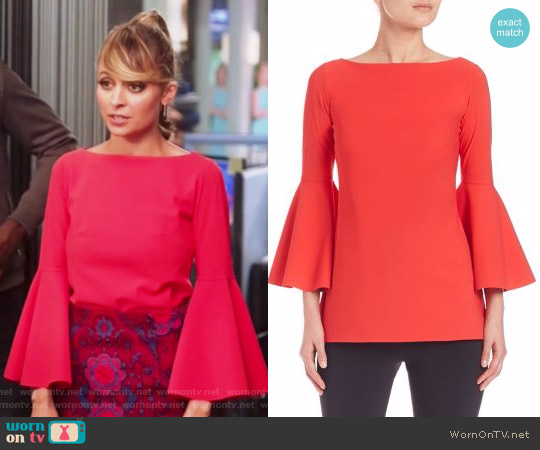 Bell Sleeve Top by La Petite Robe di Chiara Boni worn by Portia Scott-Griffith (Nicole Richie) on Great News