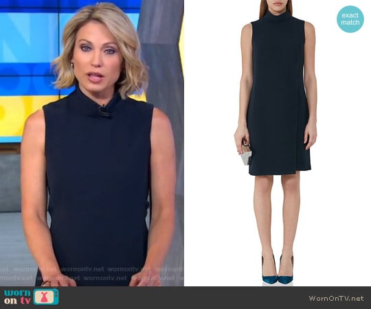 Adie Mock Neck Dress by Reiss worn by Amy Robach on Good Morning America