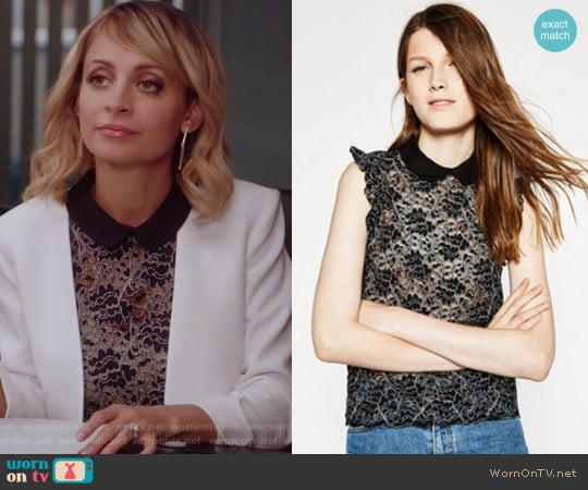 Lace Top by Zara worn by Portia Scott-Griffith (Nicole Richie) on Great News