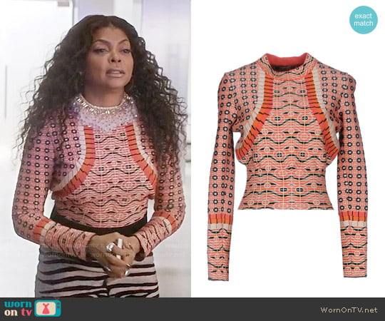 Alaia Printed Sweater worn by Cookie Lyon (Taraji P. Henson) on Empire