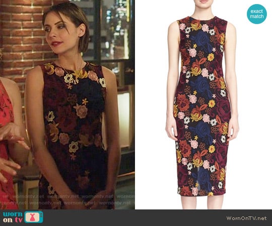 Alice + Olivia Nat Dress worn by Thea Queen (Willa Holland) on Arrow