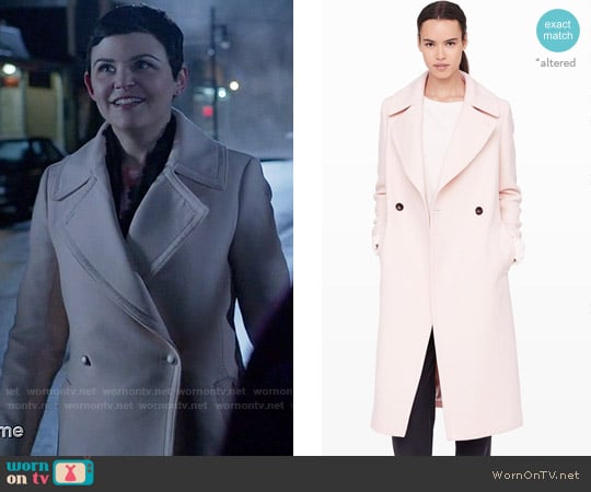 Club Monaco Daylina Coat worn by Mary Margaret (Ginnifer Goodwin) on Once Upon A Time