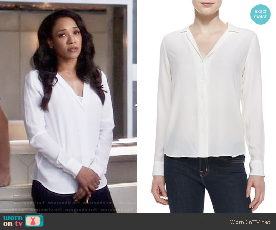 Equipment Adalyn Blouse worn by Iris West (Candice Patton) on The Flash