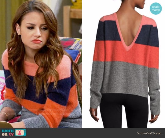 Equipment Calais Sweater worn by Sofia Rodriguez (Aimee Carrero) on Young and Hungry