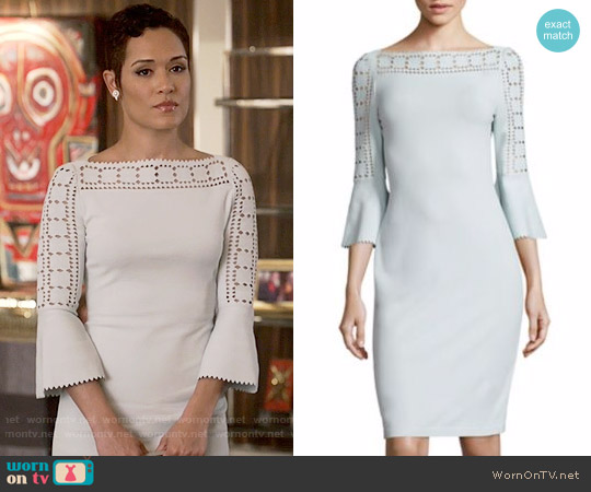 Fendi Geometric Full-Sleeve Knit Dress worn by Anika Calhoun (Grace Gealey) on Empire