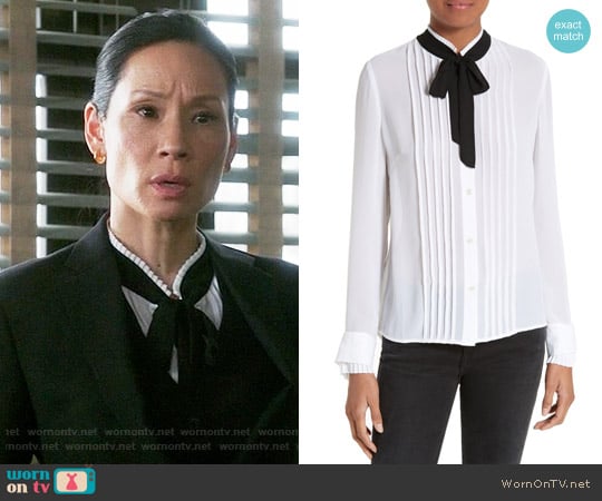 Frame Edwardian Blouse worn by Joan Watson (Lucy Liu) on Elementary