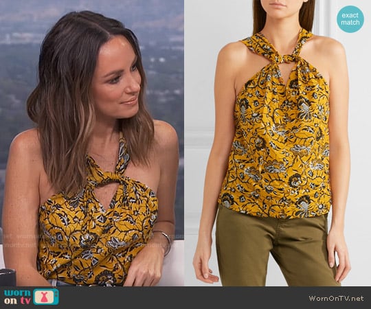 Etoile Isabel Marant Acan Top worn by Catt Sadler on E! News