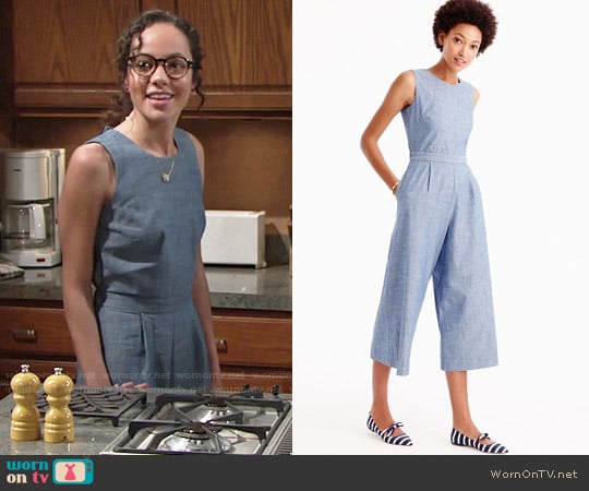 J. Crew Chambray Jumpsuit worn by Mattie Ashby (Lexie Stevenson) on The Young and the Restless