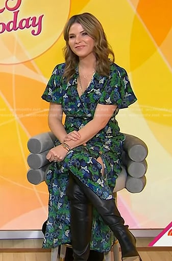 Jenna’s green floral print dress on Today