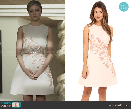 Kate Spade Sea Ferns Dress worn by Megan Morrison (Christine Evangelista) on The Arrangement