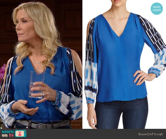 Kobi Halperin Sahara Blouse worn by Brooke Logan (Katherine Kelly Lang) on The Bold and the Beautiful