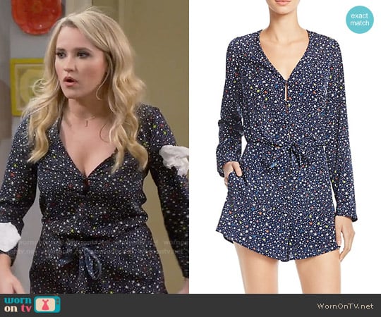 Likely Galaxy Ryerson Romper worn by Gabi Diamond (Emily Osment) on Young and Hungry