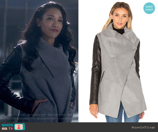 Mackage Vane Coat worn by Iris West (Candice Patton) on The Flash