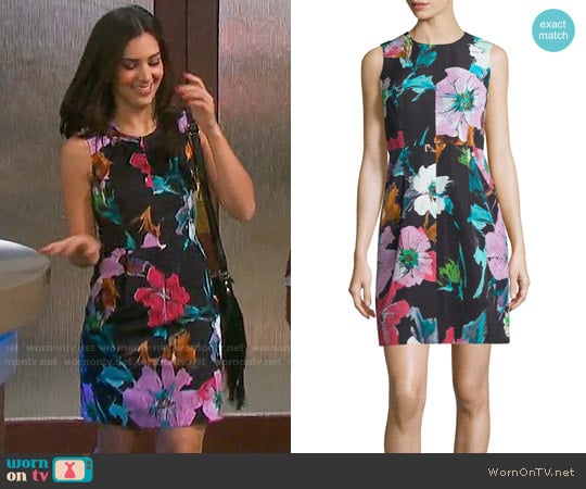 Milly Coco Paper Floral Dress worn by Gabi Hernandez (Camila Banus) on Days of our Lives