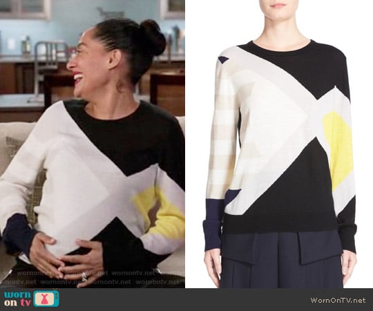 Public School Multicolor Sweater worn by Rainbow Johnson (Tracee Ellis Ross) on Black-ish