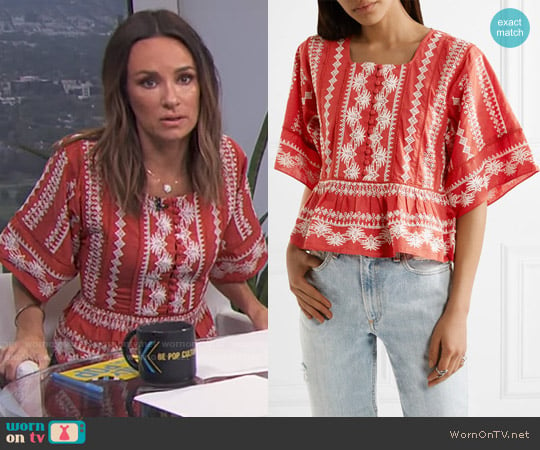 Rachel Zoe Heidi Top worn by Catt Sadler on E! News