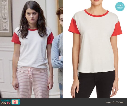 Rag & Bone Cotton Ringer Tee worn by Sabrina Pemberton (Sofia Black D'Elia) on The Mick