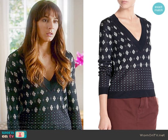 Rag & Bone Isabella Sweater worn by Spencer Hastings (Troian Bellisario) on Pretty Little Liars